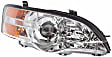 Driver and Passenger Side Halogen Headlight, With bulb(s), OE Replacement