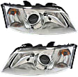 2007 Saab 9-3 - Driver and Passenger Side Halogen Headlight, With bulb(s), OE Replacement