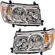 2007 Toyota Land Cruiser - Driver and Passenger Side Halogen Headlight, Without bulb(s), OE Replacement
