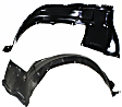 Front, Driver and Passenger Side, Rear Section, Fender Liner