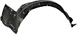 2007-2013 Toyota Tundra - Front, Driver and Passenger Side, Front and Rear Section, Fender Liner