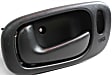 2000 Toyota Corolla - Front and Rear, Driver and Passenger Side Black Interior Door Handle, With Door Lock Hole, For Models with Power Door Locks
