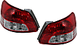 Driver and Passenger Side Halogen Tail Light, Without bulb(s), OE Replacement