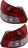 Driver and Passenger Side Halogen Tail Light, Without bulb(s), OE Replacement, CAPA Certified