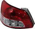 Driver and Passenger Side Halogen Tail Light, Without bulb(s), OE Replacement, CAPA Certified