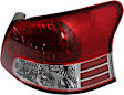 Driver and Passenger Side Halogen Tail Light, Without bulb(s), OE Replacement, CAPA Certified