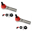 SET-RBTO92435RD-2 Front, Driver and Passenger Side, Outer Tie Rod End