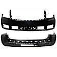 Front and Rear Primed Bumper Cover
