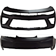 Front and Rear Primed Bumper Cover CAPA Certified