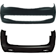 Front and Rear Primed Bumper Cover CAPA Certified