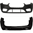 Front and Rear Primed Bumper Cover