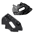 Front, Driver and Passenger Side Bumper Reinforcements, Plastic, Lower Outer Reinforcement, CAPA CERTIFIED