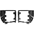 Front, Driver and Passenger Side, Outer Bumper Brackets, 1-Piece Bumper