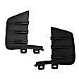 Front, Driver and Passenger Side, Outer Bumper Trim, Textured Black