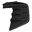 Front, Driver and Passenger Side, Outer Bumper Trim, Textured Black