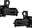 Front, Driver and Passenger Side, Center Bumper Retainers, Support, CAPA Certified