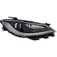 Driver and Passenger Side Headlights, with Bulbs, Halogen, Sedan, CAPA CERTIFIED