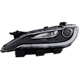 Driver and Passenger Side Headlights, with Bulbs, Halogen, Sedan, CAPA CERTIFIED