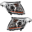 2013 Cadillac SRX - Driver and Passenger Side Halogen Headlight, With bulb(s), Sport Utility, OE Replacement