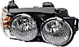Driver and Passenger Side Halogen Headlight, With bulb(s), OE Replacement, CAPA Certified