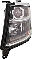 Driver and Passenger Side Headlights, with Bulbs, Halogen, For Models without RST Package and Intelligent High Beams