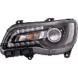 Driver and Passenger Side Halogen Headlight, With bulb(s), OE Replacement