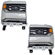 Driver and Passenger Side Headlights, with Bulbs, LED, OE comparable, CAPA Certified