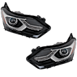 Driver and Passenger Side HID/Xenon Headlight, With bulb(s), OE Comparable Finish, CAPA Certified