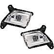 Front, Driver and Passenger Side Fog Lights, With bulb(s), LED