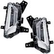 Front, Driver and Passenger Side LED Fog Light, With bulb(s), CAPA Certified