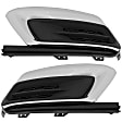 Fog Light Cover - Front, Driver and Passenger Side, Black