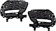 Front, Driver and Passenger Side Fog Light Covers, For Models Without Parallel Park Assist, Black