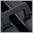 Front, Driver and Passenger Side Fog Light Cover, Black