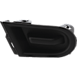 Front, Driver and Passenger Side Fog Light Covers, Textured Black