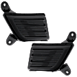 Fog Light Cover - Front, Driver and Passenger Side, Textured Black