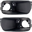 Front, Driver and Passenger Side Fog Light Trims, Textured Black
