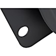 Front, Driver and Passenger Side Fog Light Trims, Textured Black