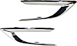 Front, Driver and Passenger Side Fog Light Trims, Chrome, For Models Without RS Package