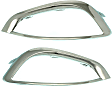 Front, Driver and Passenger Side Fog Light Trims, Chrome