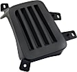 Fog Light Cover - Front, Driver and Passenger Side, Black