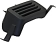 Fog Light Cover - Front, Driver and Passenger Side, Black