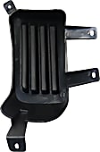 Fog Light Cover - Front, Driver and Passenger Side, Black