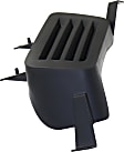 Fog Light Cover - Front, Driver and Passenger Side, Black