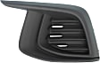 Fog Light Cover - Front, Driver and Passenger Side, Black