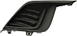 Fog Light Cover - Front, Driver and Passenger Side, Black