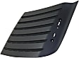Driver and Passenger Side Grille Assemblies, Textured Black Shell and Insert, Hood Grille