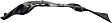2015-2022 Chevrolet Colorado - Front, Driver and Passenger Side, Fender Liner, Plastic