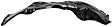 2015-2022 Chevrolet Colorado - Front, Driver and Passenger Side, Fender Liner, Plastic