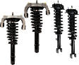 Front and Rear, Driver and Passenger Side Fully Loaded Struts, Sedan