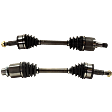 Front, Driver and Passenger Side Axle Assembly - Set of 2 AWD